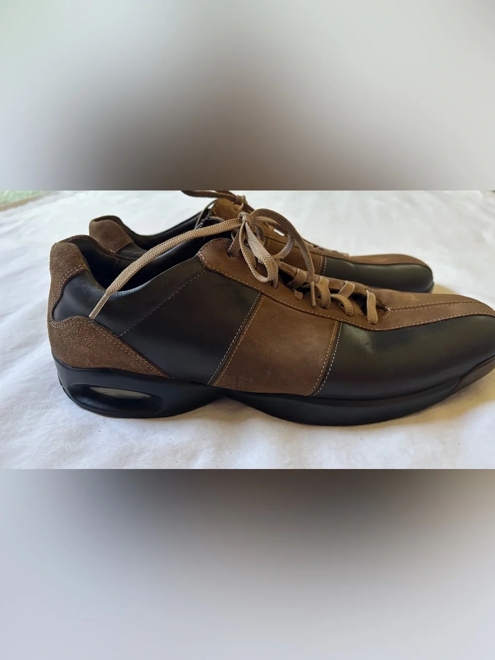 Cole Haan NikeAir Men’s 10.5M Brown Leather Suede Comfort Oxford Shoes